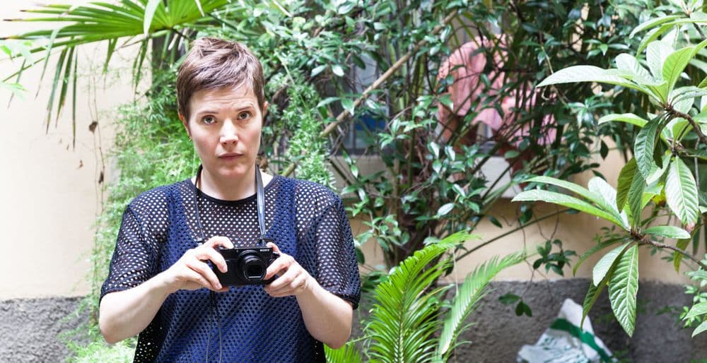 The artist during the residency at Via Farini, Milano, 2016 | ph. Federica Boffo 