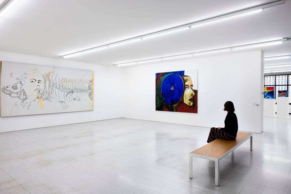 Collezione Maramotti, veduta di mostra con opere di: Francesco Clemente, 2024 | Ph. Bruno Cattani