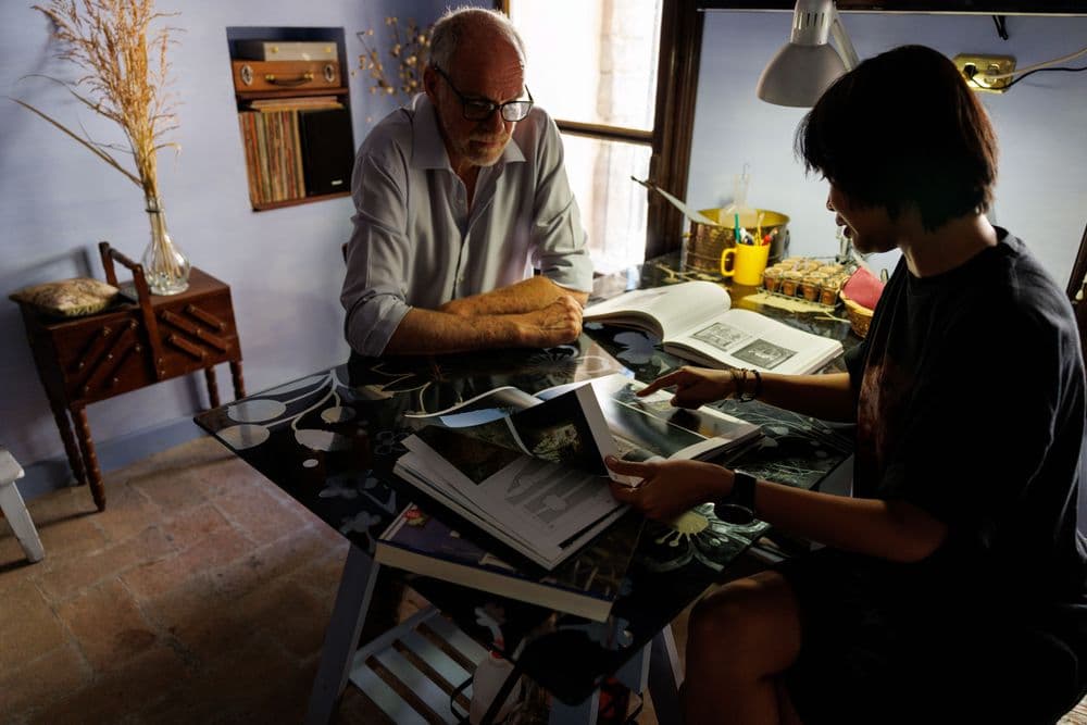 Dian Suci during her Italian residency in Assisi together with Francesco Lampone, tutor, 2026 Ph. TIWI 