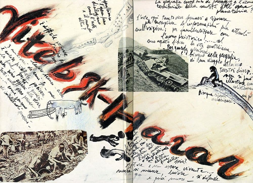 Copertina del libro d’artista Vitebsk/Harar di Enzo Cucchi, 1984 © Enzo Cucchi