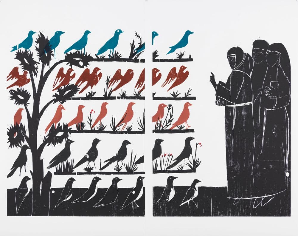 Andrea Büttner, "Vogelpredigt", 2010 © Andrea Büttner | ph. Dario Lasagni