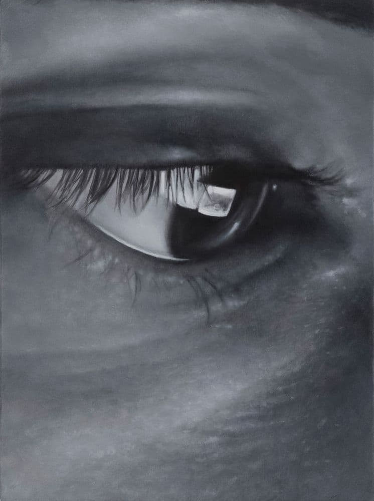 Alain Urrutia, "HELMUGA (Punto di arrivo) 4/9", 2025-2026, oil on linen on board © Alain Urrutia