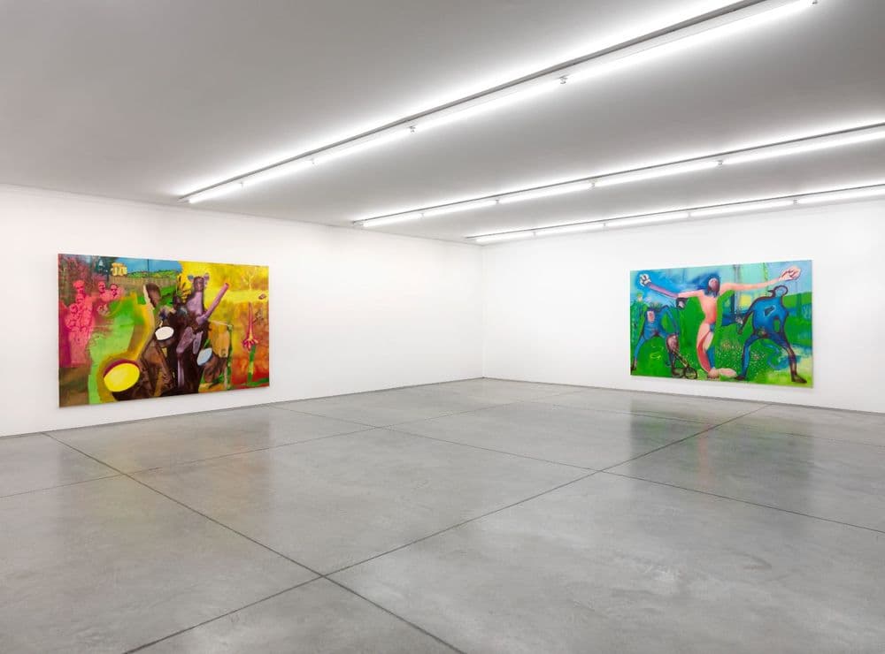 Alessandro Pessoli, "Fiamma pilota le ombre seguono", 2011-2012, exhibition view © Alessandro Pessoli | ph. Dario Lasagni