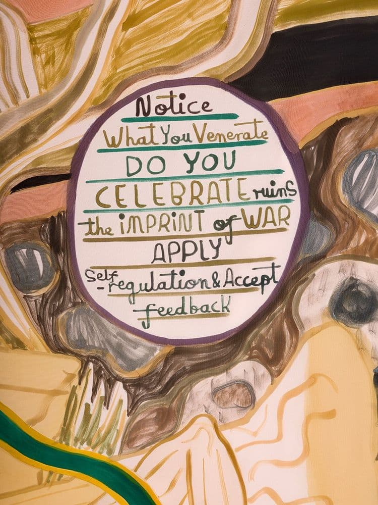 Emma Talbot, detail from "Ruins" 2022 © Emma Talbot