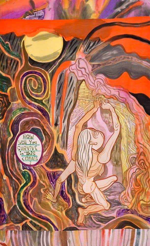 Emma Talbot, dettaglio di "Volcanic Landscape" 2022 © Emma Talbot